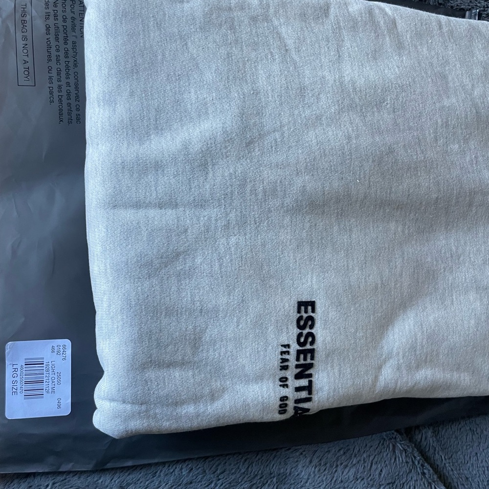 Fear of God Essentials Light Gray Pullover